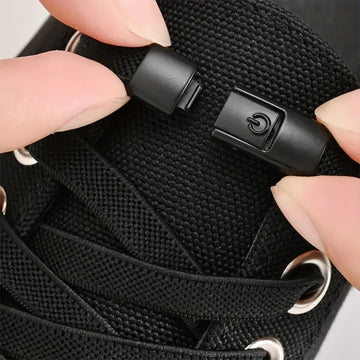 1 Pair of Elastic No-Tie Shoelaces with Switch Buckle, Colorful Lazy Shoelaces Suitable for Sneakers, Sports Shoes, Casual Shoes