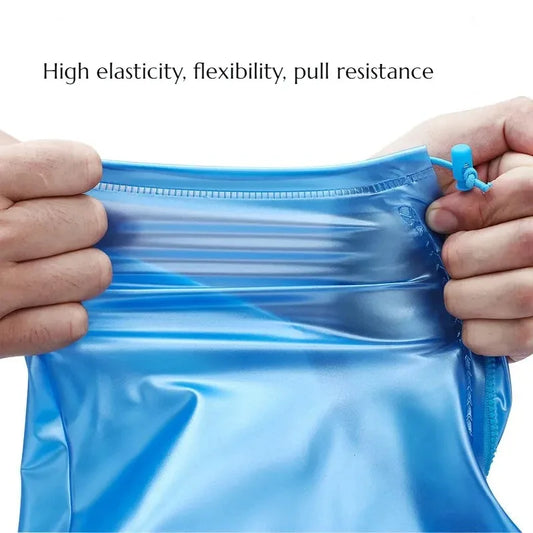 1 Pair Waterproof Shoe Thickening Covers Rain Snow Boot Women Men PVC Outdoor Rainy Reusable Quality Non-slip Shoe Cover