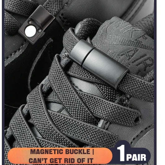 New Magnetic Lock Shoelaces Without Ties Flat Elastic Laces Sneakers Boots No Tie Shoelace Rubber Bands for Shoes Accessories