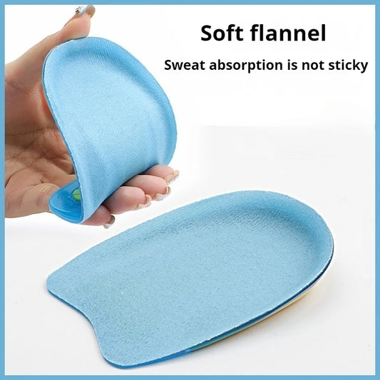 Silicone Heels Insoles Shock Absorbing Shoes Pads Plantar Fasciitis Heel Protectors Foot Pain Relief Gel Cushion Self-Adhesive