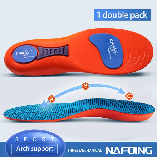 Orthopedic Insoles for Shoes Men Women Arch Support Flat Foot Insole Plantar Fasciitis Shock-absorbing Sports Running Shoe Pads