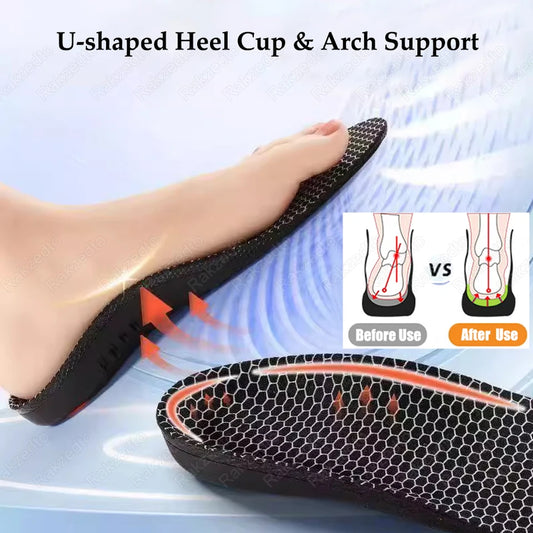Eva Sport Orthopedic Insoles for Man Planter Fasciitis Flat Feet Arch Support Shock-absorbing Insoles for Shoes Inserts Woman