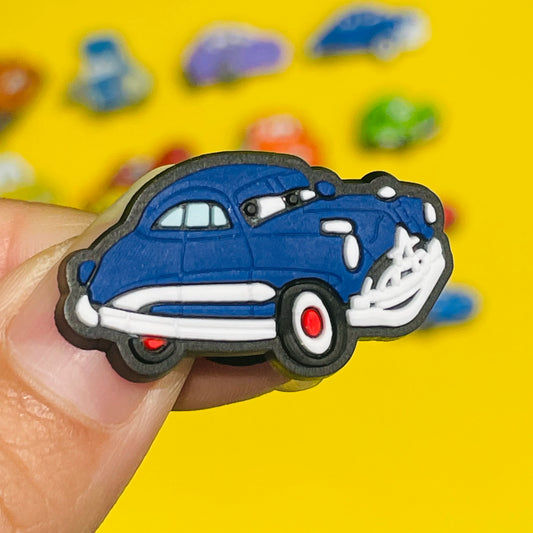 1Pcs Lightning McQueen Flo Boys Favorite Sandals Shoe Buckle Charms Disney Cars Decorations DIY X-mas Gift