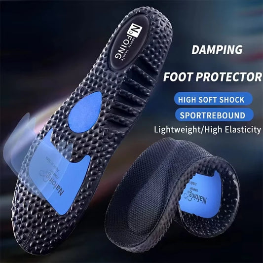 Sport Insoles for Shoes Sole Shock Absorption Cushion Running Insoles Deodorant Breathable For Feet Man Women Massage Care Pads