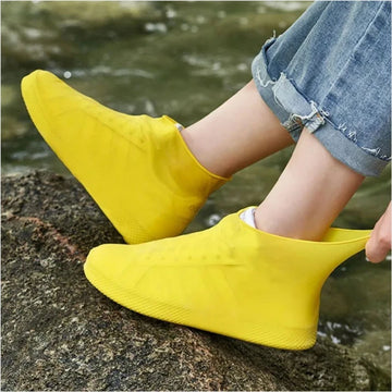 1 Pair Rubber Rain Boot Overshoes for Outdoor Use, Silicone Waterproof Shoe Covers, Rainy Day Shoe Cover, Reusable Non-Slip Rain