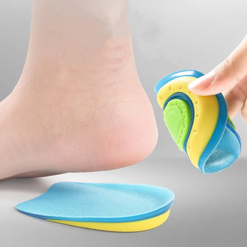 Silicone Heels Insoles Shock Absorbing Shoes Pads Plantar Fasciitis Heel Protectors Foot Pain Relief Gel Cushion Self-Adhesive