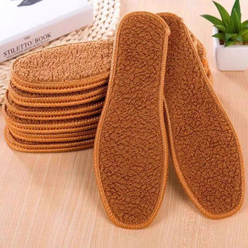 Winter Warm Alpaca Wool Shoes Insoles for Women Men Soft Plush Warm Thicken Foot Thermal Shoe Insole Snow Boots Shoes Heated Pad