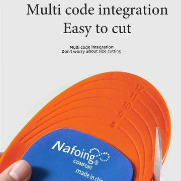 1pair Elasticity Shock Absorption Running Orthopedic Insoles for Arch Support Plantar Fasciitis Templates Pads Men Women Sole