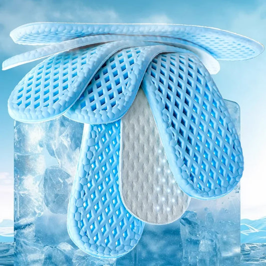 Latex Super Soft Insoles Summer Sweat Absorb Deodorization Insole Elastic Shoes Sandal Breathable Pads Sport Thin Insert Cushion