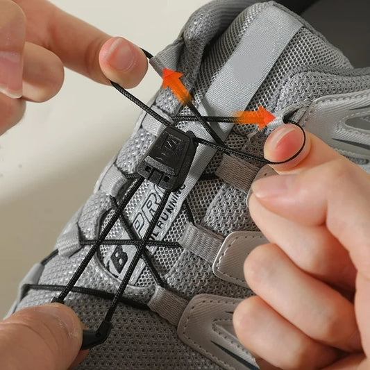 Elastic Shoelaces Without Ties for Salomo Sneakers Press Locks Round Shoes Lace Quick Release Adjustable Buckle Easy Slip-On