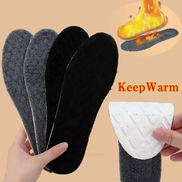 Self Heated Thermal Insoles Snow Boots Padding Winter Warm Plush Sports Insoles Men Women Thicken Soft Shoe Pads Cotton Inserts