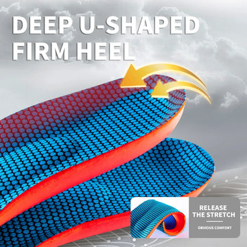 Orthopedic Insoles for Shoes Men Women Arch Support Flat Foot Insole Plantar Fasciitis Shock-absorbing Sports Running Shoe Pads
