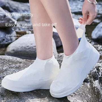 Walking Shoes Latex Shoe Covers Waterproof Shoes Protectors Rain Shoe Cover Reusable Thickened Overshoes Outdoors