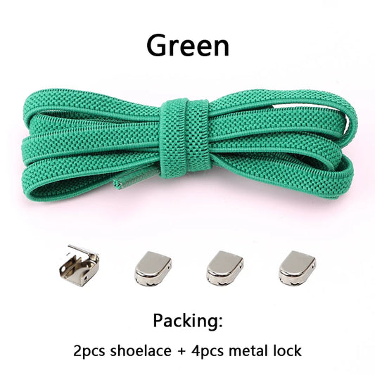 Shoelaces for Sneakers No Tie Elastic Shoe Laces One Size Fits All Adult and Kids Shoes Shoelace Tieless Flat Expand Shoestrings