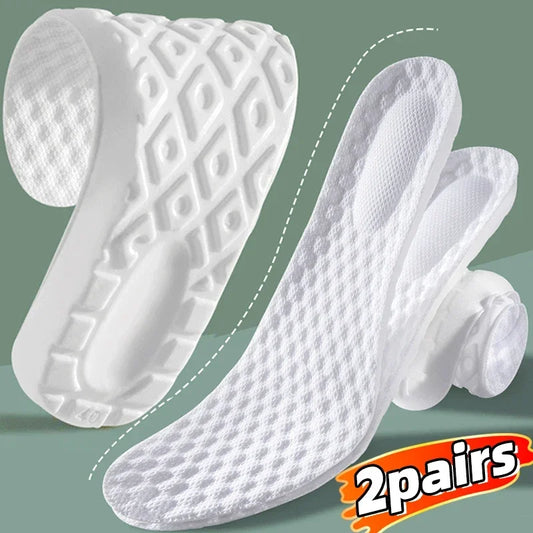 Latex Memory Foam Insoles for Sports Soft Foot Support Shoe Pads High Elastic Orthopedic Sport Insole Feet Care Insert Cushion
