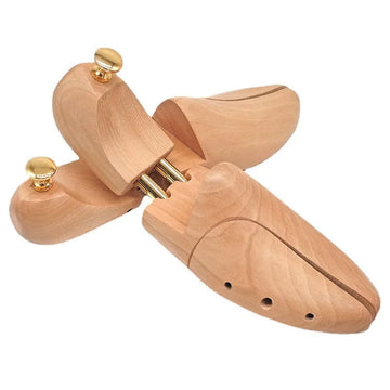 1 Pair Lotus wood Adjustable Shoe Shaper Men's Shoe Tree Stretcher Support For Men Boot Expander Device
