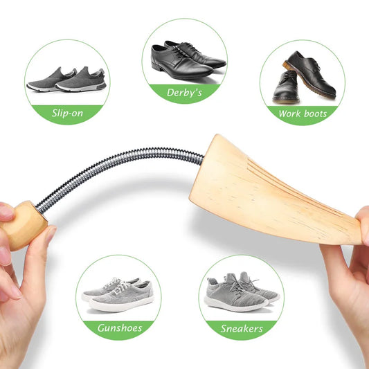 Repacego 2 Pcs Shoe Stretcher Shoe Trees Universal Unisex Men Women Adjustable Length Width high low top shoes Extender Keeper