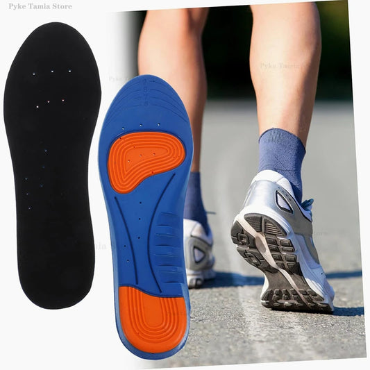 Thickened Insoles Breathable Shock-absorbing Sports Insoles Man Women Comfortable Running Shoes Pads Wear Resistant Foot Cushion