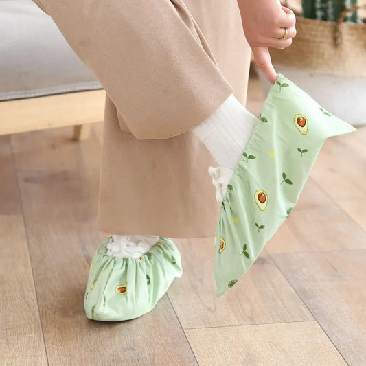 Washed Cloth Shoe Covers Reusable Thick Wear-resistant Foot Shoe Cover Indoor Dust Foot Cover Household Non-slip Overshoes Home