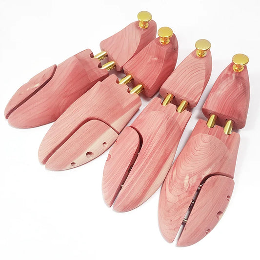 Wooden Shoe Tree Stretcher Adjustable Shoe Rack Organizer Bracket Shoe Rack Cedar Wooden Shoe Stretcher / A Pair