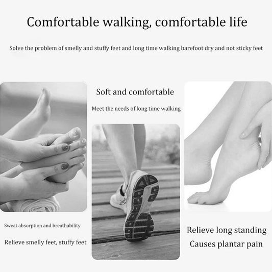Latex Insoles Soft Sweat Absorb Deodorization Breathable Sport Shoe Pads High Elastic Barefoot Thin Insert Cushion for Women Men