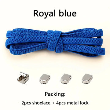 Fashion No Tie Shoe Laces Elastic Laces Sneakers Flat Shoelaces Without Ties Kids Adult Quick Shoe Lace Rubber Bands for Shoes