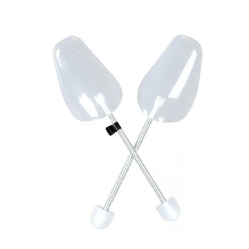 1 Pair Practical Plastic Adjustable Length Durable Black Women Men 2-Way Shoes Stretcher Tree Shaper Shoe Stretcher Holder