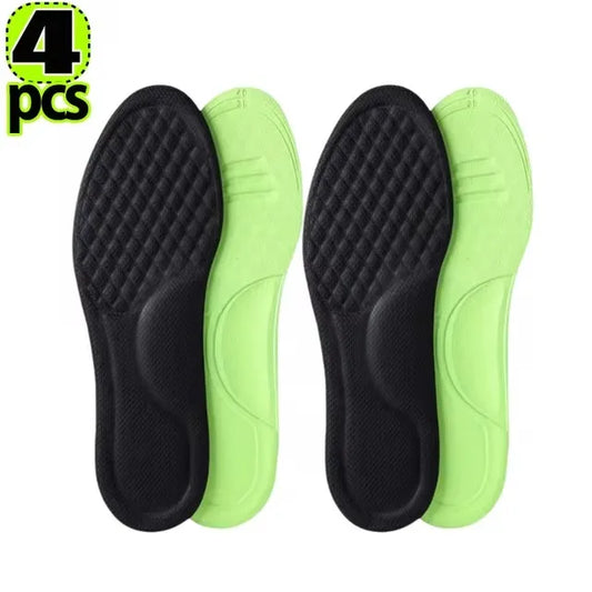 12/2pcs Soft Memory Foam Orthopedic Insoles for Sports Shoes Deodorizing Antibacterial Sweat Absorbing Shoe Accessories