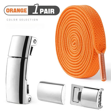 New Magnetic Lock Shoelaces Without Ties Flat Elastic Laces Sneakers Boots No Tie Shoelace Rubber Bands for Shoes Accessories